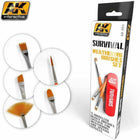 AK Interactive - Survival Weathering Brushes Set - The Scale Model Stash