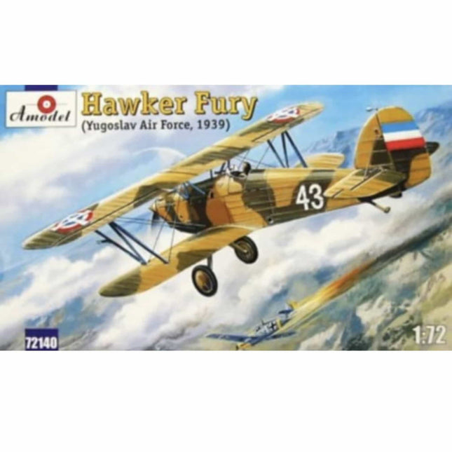 Amodel - Hawker Fury (Yugoslav Air Force 1939) 1/72 - The Scale Model Stash