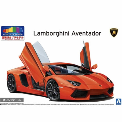 Aoshima - Lamborghini Aventador (Pre - Painted) 1/24 - The Scale Model Stash