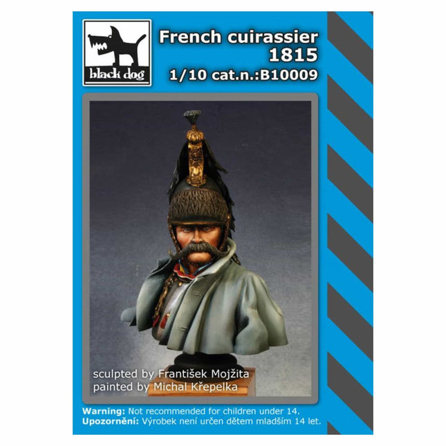 Black Dog - French Cuirassier 1815 1/10 Resin Bust - The Scale Model Stash