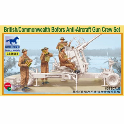 Bronco Models - British/Commonwealth Bofors Anti - Aircraft Gun Crew Set 1/35 - The Scale Model Stash