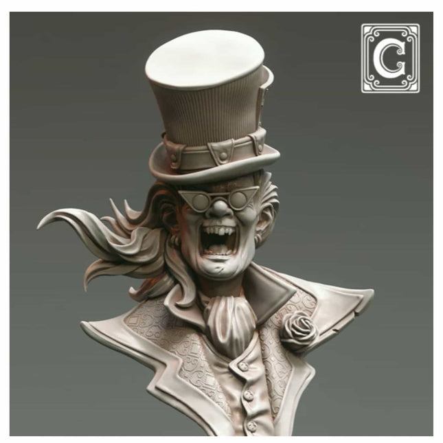 Creepy Tables - Mad Hatter 1/10 Resin Bust - The Scale Model Stash