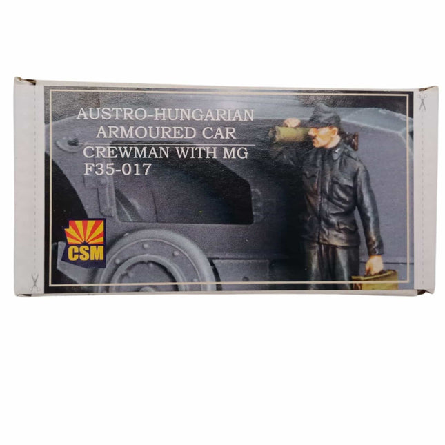 CSM - Austro Hungarian Armoured Car - Crewman with MG 1/35 (F35 - 017) - The Scale Model Stash