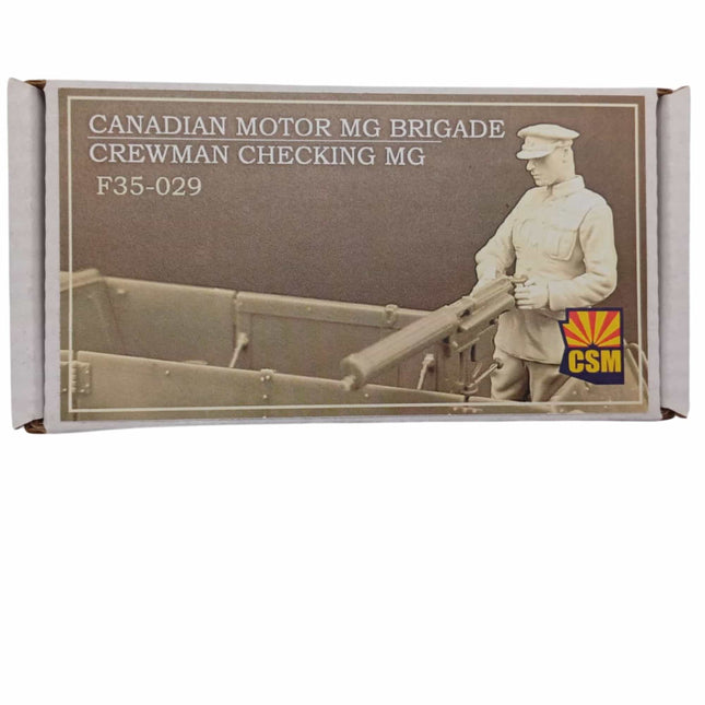 CSM - Canadian Motor MG Brigade Crewman Checking MG - 1/35 (F35 - 029) - The Scale Model Stash