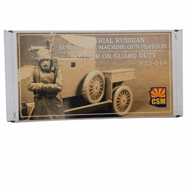 CSM - Imperial Russian Automobile Machine Gun Platoon Soldier on Guard Duty - 1/35 (F35 - 014) - The Scale Model Stash