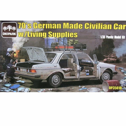 Diopark - 70s German Made Civilian Car with Living Supplies 1/35 - The Scale Model Stash