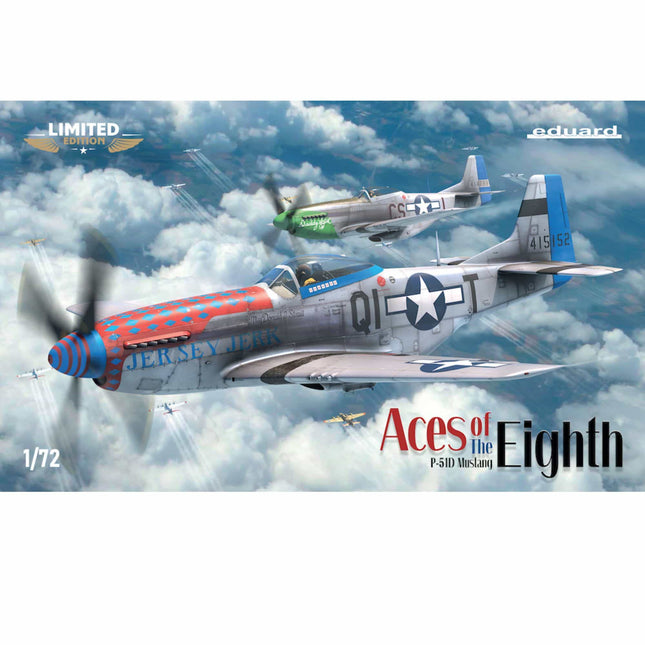 Eduard - Aces of the Eighth P - 51 Mustang (Limited Edition Dual Combo) - 1/72 (2247) - The Scale Model Stash