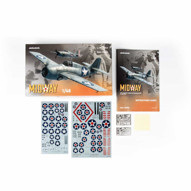 Eduard - F4F - 3 and F4F - 4 Wildcat Midway Limited Dual Combo 1/48 - The Scale Model Stash