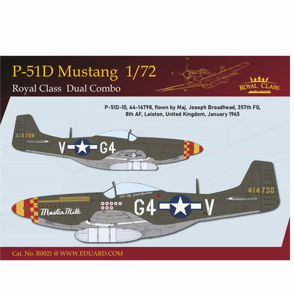 Eduard - Royal Class P - 51D Mustang Dual Combo 1/72 - The Scale Model Stash