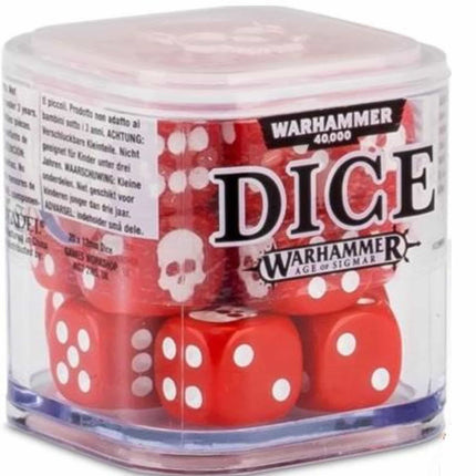 Games Workshop - Dice Cube Red - The Scale Model Stash