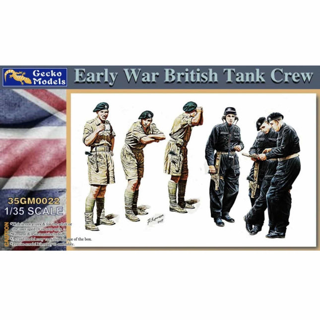 Gecko Models - Early War British Tank Crew 1/35 - The Scale Model Stash