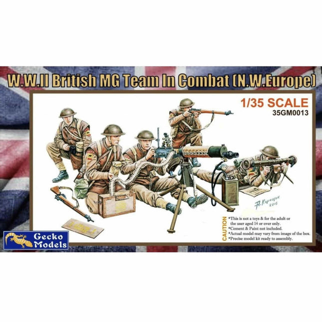 Gecko Models - W.W.II British MG Team in Combat (N.W. Europe) 1/35 - The Scale Model Stash