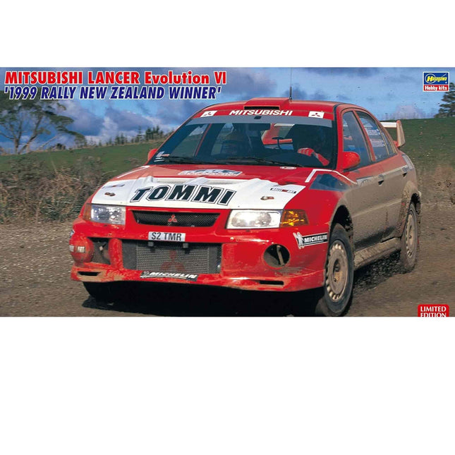 Hasegawa Mitsubishi Lancer Evolution VI 1999 Rally New Zealand Winner Limited Edition 1/24 - The Scale Model Stash