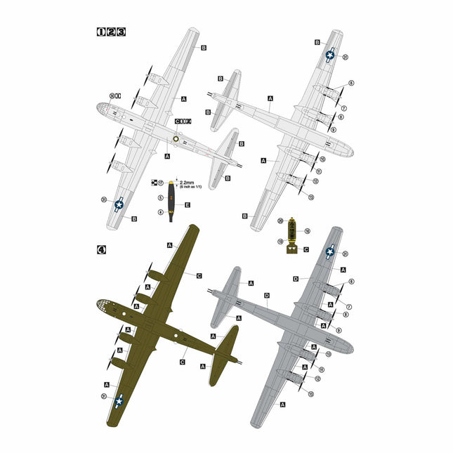 Hobby 2000 B - 29 Superfortress 1/72 (72070) - The Scale Model Stash