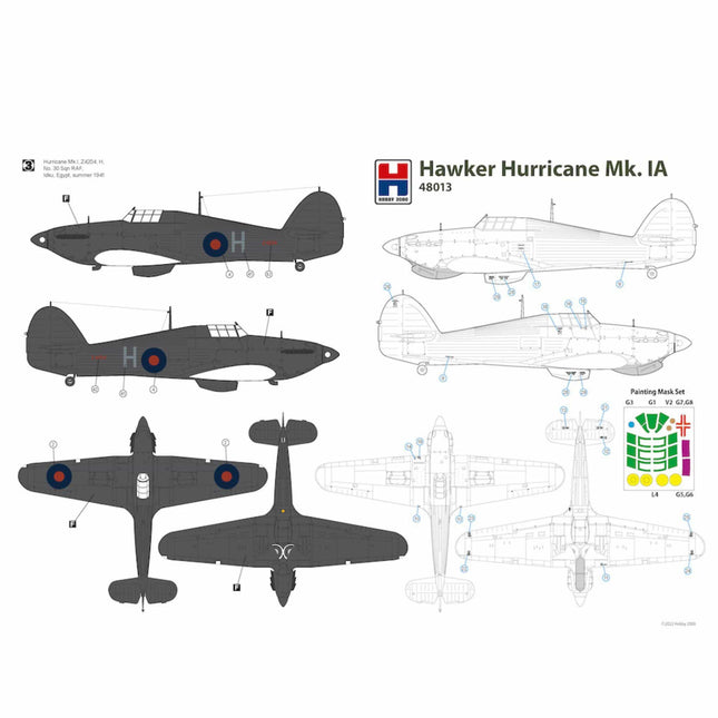 Hobby 2000 - Hawker Hurricane Mk.1A 1/48 - The Scale Model Stash