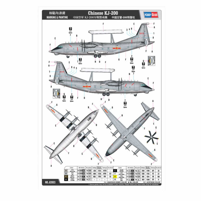 Hobby Boss - Chinese KJ - 200 1/144 Shaanxi (83903) - The Scale Model Stash