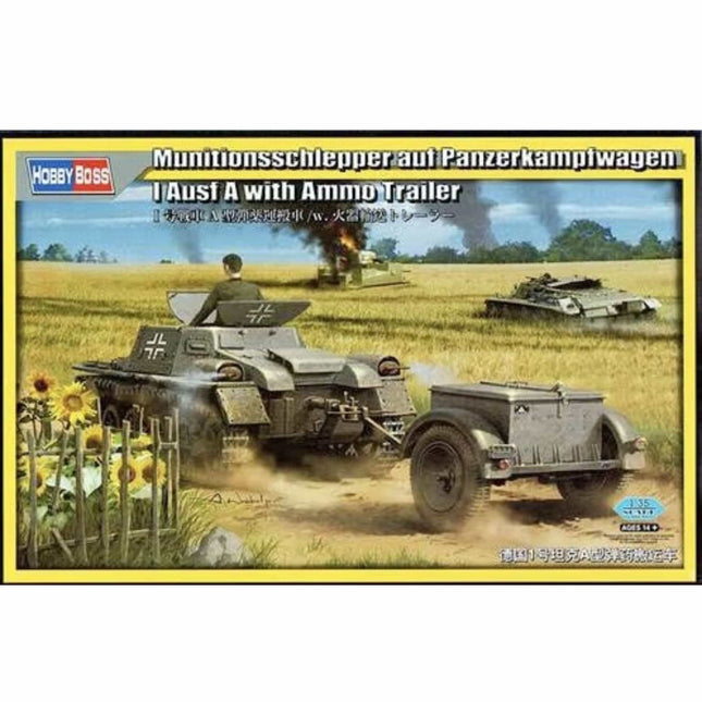 Hobby Boss - Munitionsschlepper auf Panzerkampfwagen I ausf A with Ammo Trailer 1/35 - The Scale Model Stash