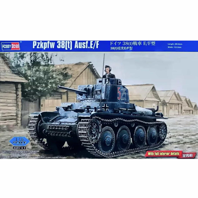 Hobby Boss - Pzkpfw 38(t) Ausf.EF With full interior details 1/16 - The Scale Model Stash