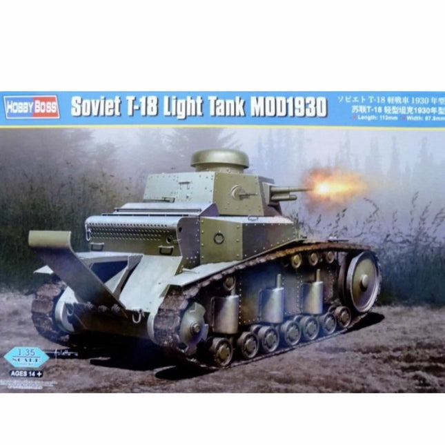 Hobby Boss - Soviet T - 18 Light Tank MOD1930 1/35 - The Scale Model Stash