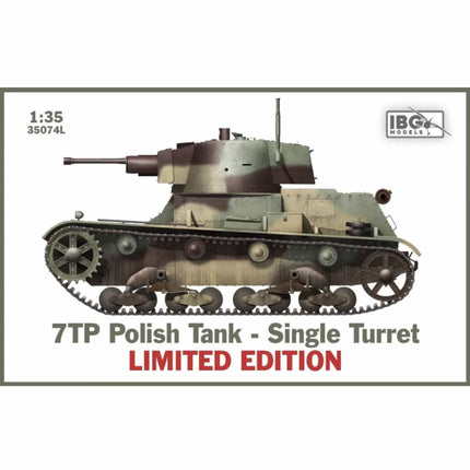 IBG Models - 7TP Polish Tank Single Turret Limited Edition 1/35 - The Scale Model Stash