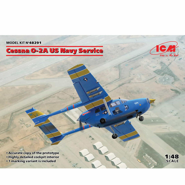 ICM - Cessna O - 2A US Navy Service 1/48 - The Scale Model Stash