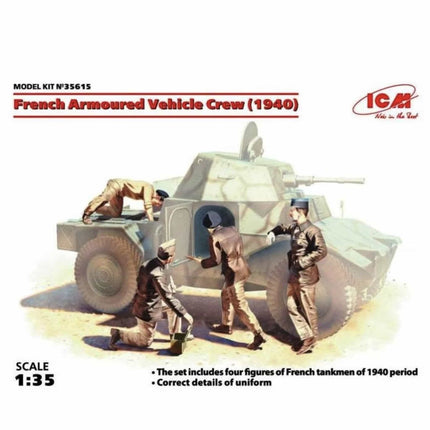 ICM - French Armoured Vehicle Crew (1940) 1/35 - The Scale Model Stash