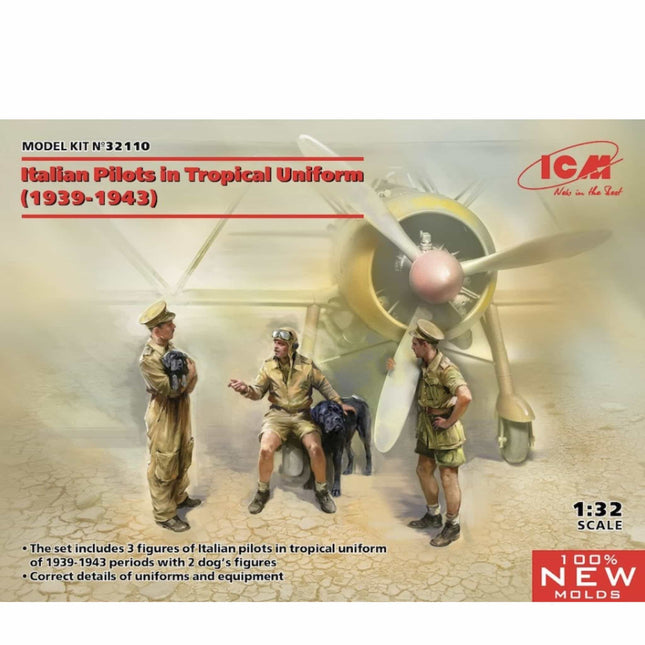 ICM - Italian Pilots in Tropical Uniform (1939 - 1943) 1/32 - The Scale Model Stash