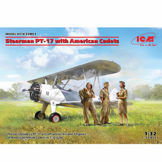 ICM - Stearman PT - 17 with American Cadets 1/32 - The Scale Model Stash