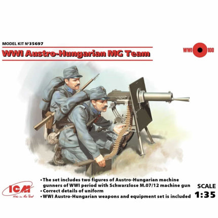 ICM - WWI Austro - Hungarian MG Team 1/35 - The Scale Model Stash