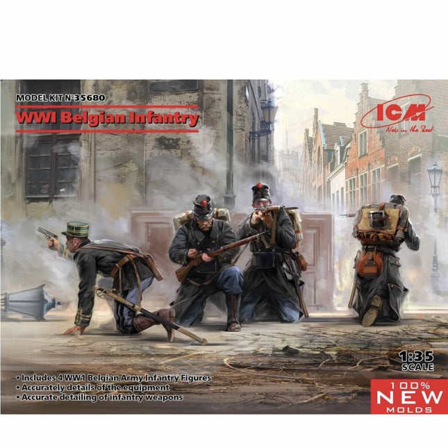 ICM - WWI Belgian Infantry 1/35 - The Scale Model Stash