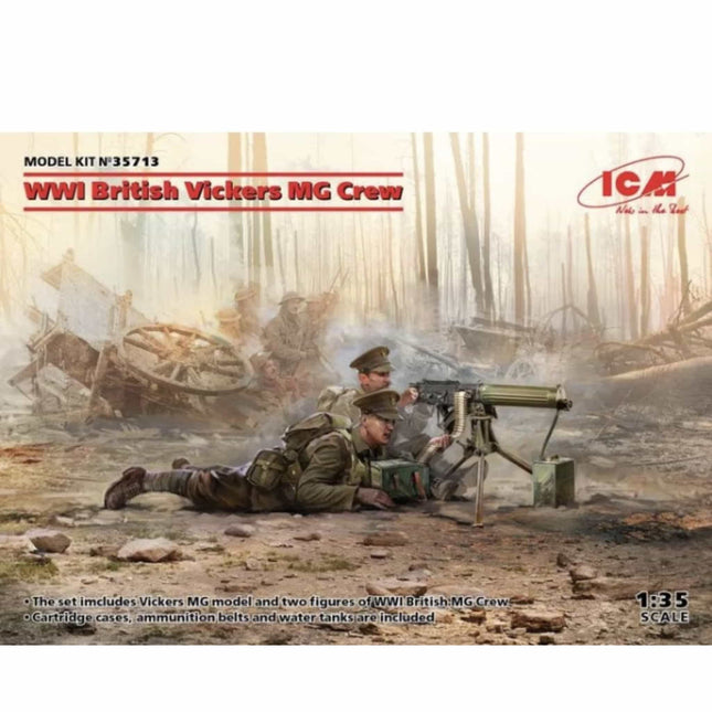 ICM - WWI British Vickers MG Crew - The Scale Model Stash