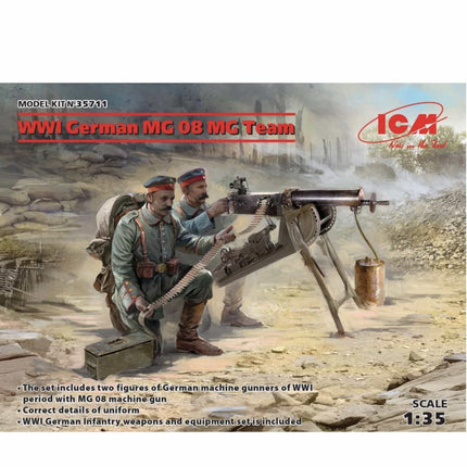 ICM - WWI German MG 08 MG Team 1/35 - The Scale Model Stash