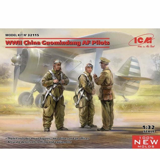 ICM - WWII China Guomindang AF Pilots 1/35 - The Scale Model Stash