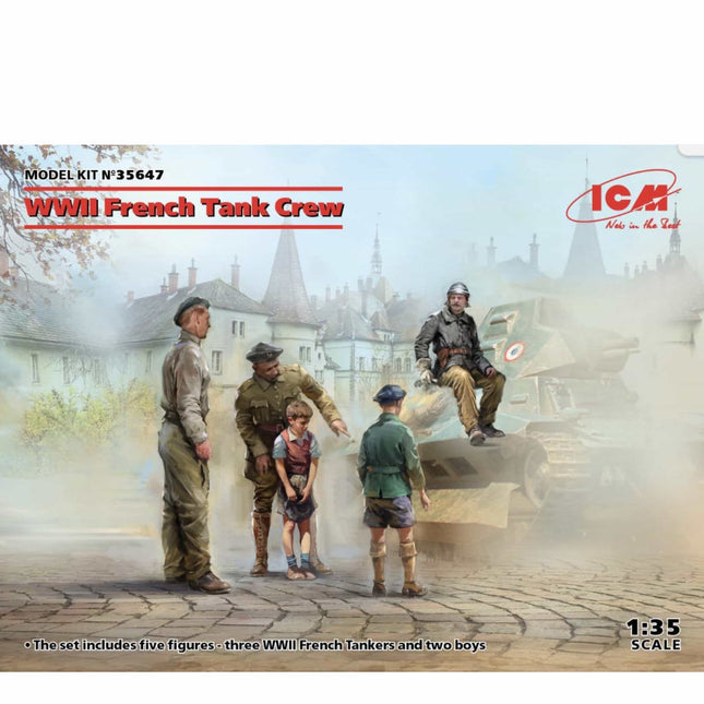 ICM - WWII French Tank Crew 1/35 - The Scale Model Stash