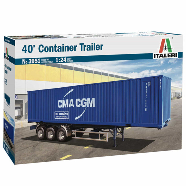 Italeri - 40' Container Trailer - 1/24 (No.3951) - The Scale Model Stash