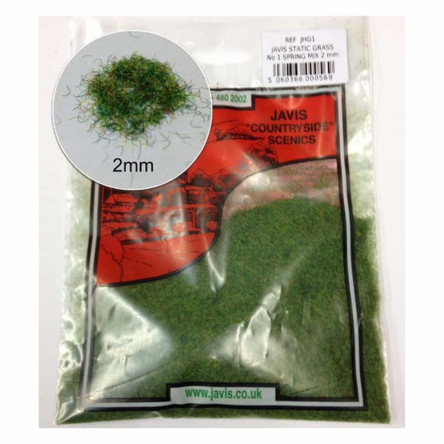 Javis - Static Grass No.1 Spring Mix 2mm - The Scale Model Stash