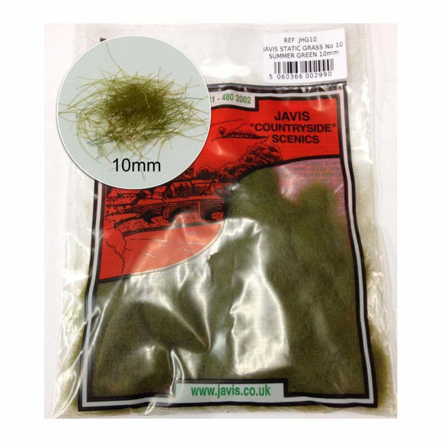 Javis - Static Grass No.10 Summer Green 10mm - The Scale Model Stash