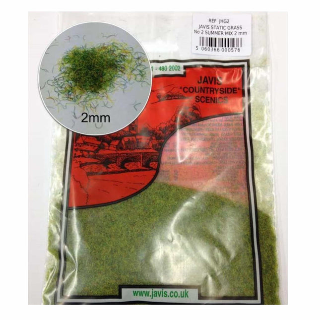 Javis - Static Grass No.2 Summer Mix 2mm - The Scale Model Stash