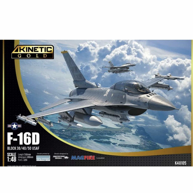 Kinetic - F16D Block 30/40/50 USAF 1/48 - The Scale Model Stash