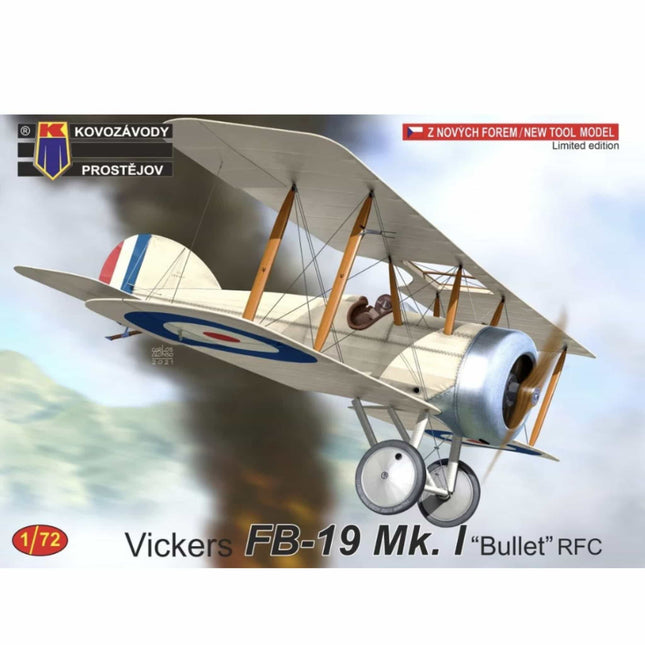 Kovozávody Prostějov - Vickers FB - 19 Mk.1 Bullet RFC 1/72 - The Scale Model Stash