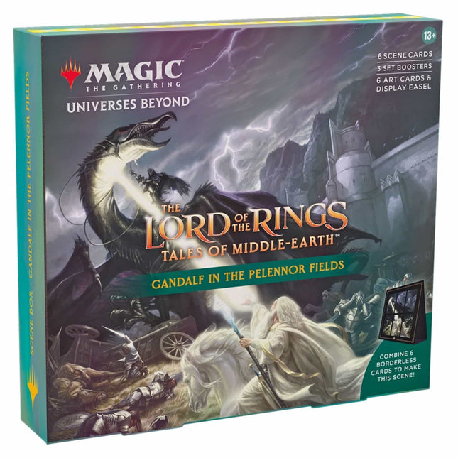 Magic the Gathering | Lord of the Rings: Tales of Middle - Earth Holiday Scene Box - Gandalf in the Pelennor Fields - The Scale Model Stash