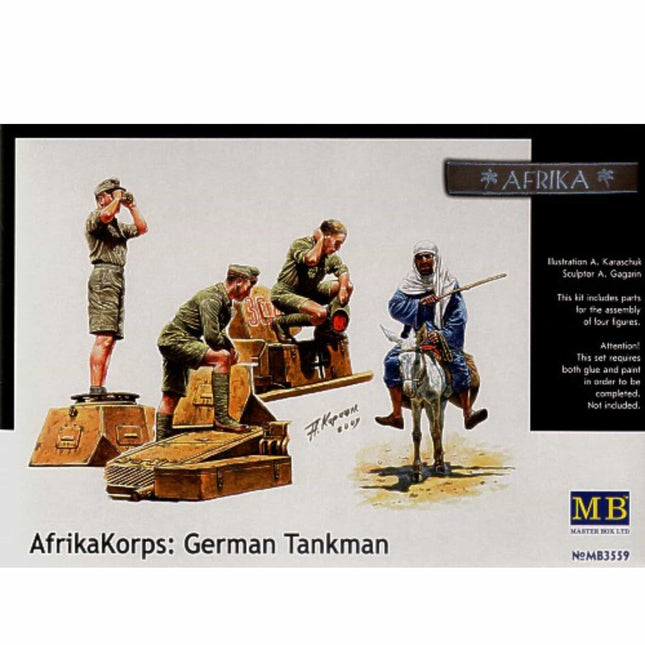 Masterbox - Afrika Korps: German Tankmen 1/35 - The Scale Model Stash