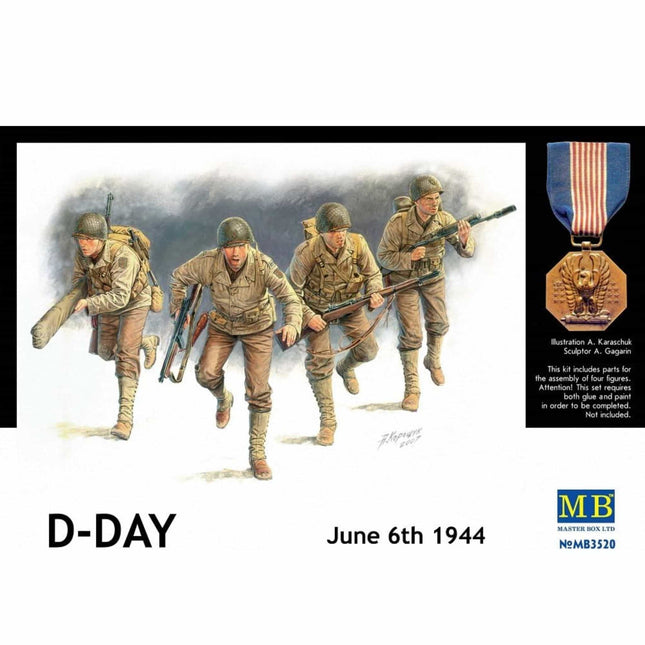 Masterbox - D - Day June 6th 1944 U.S. Rangers Normandy 1/35 - The Scale Model Stash