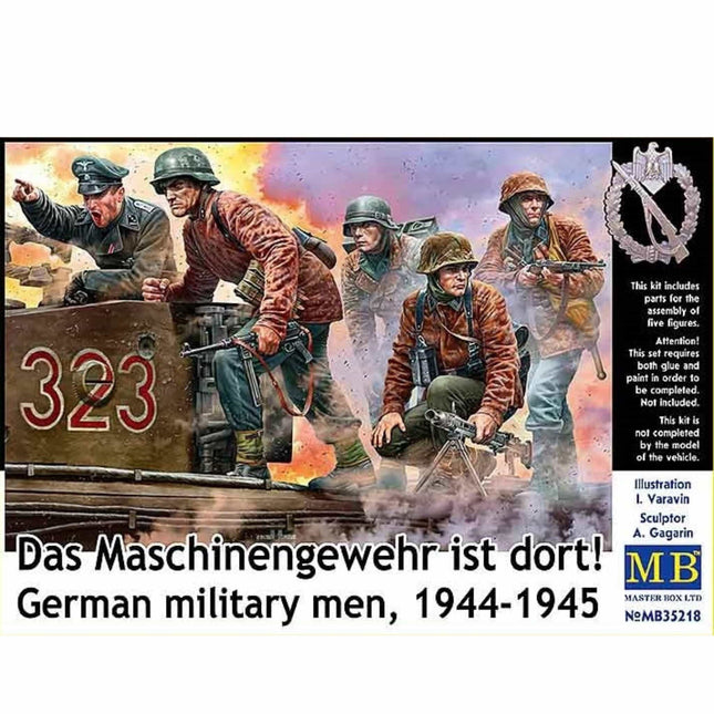 Masterbox Das Maschinengewehr ist dort. German Military Men 1944 - 1945 1/35 - The Scale Model Stash