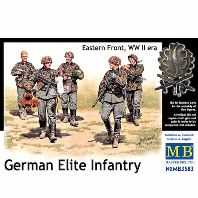 Masterbox - German Elite Infantry. Eastern Front WWII Era 1/35 - The Scale Model Stash