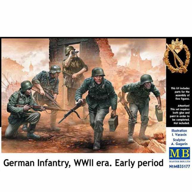 Masterbox - German Infantry, WWII Era, Early Period 1/35 - The Scale Model Stash