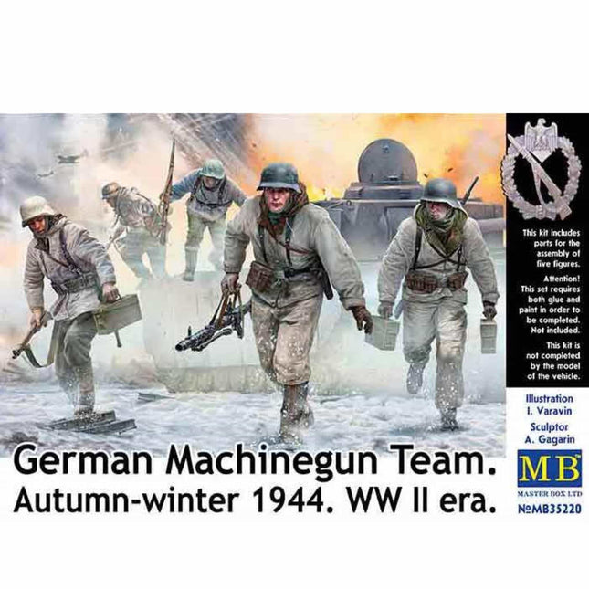 Masterbox - German Machine Gun Team Autumn - Winter 1944 WWII Era 1/35 - The Scale Model Stash