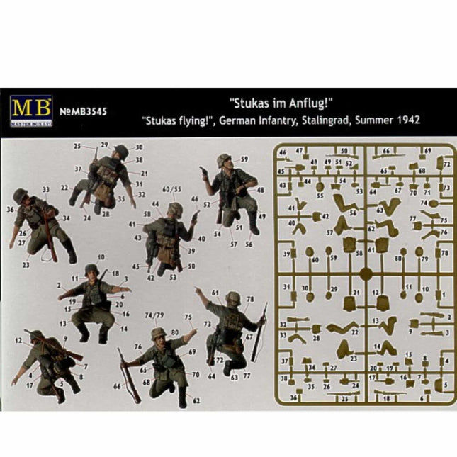 Masterbox - Stukas im Anflug, Stukas Flying. German Infantry, Stalingrad, Summer 1942 1/35 - The Scale Model Stash