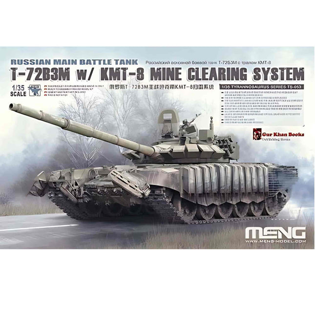 Meng Russian Main Battle Tank T - 72B3M with KMT - 8 Mine Clearing System 1/35 - The Scale Model Stash