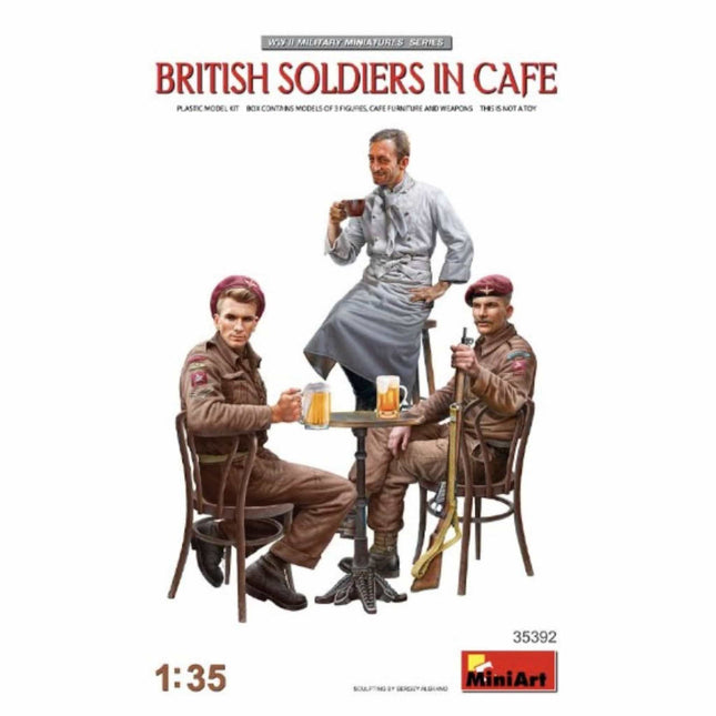 Mini Art - British Soldiers in Cafe 1/35 - The Scale Model Stash